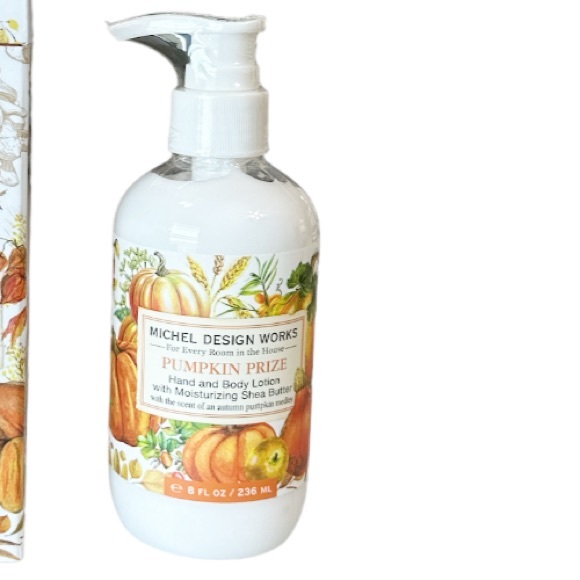 NIB Michel Design Works PUMPKIN PRIZE Hand/Body Lotion wMoisturizing Shea Butter - Picture 4 of 7